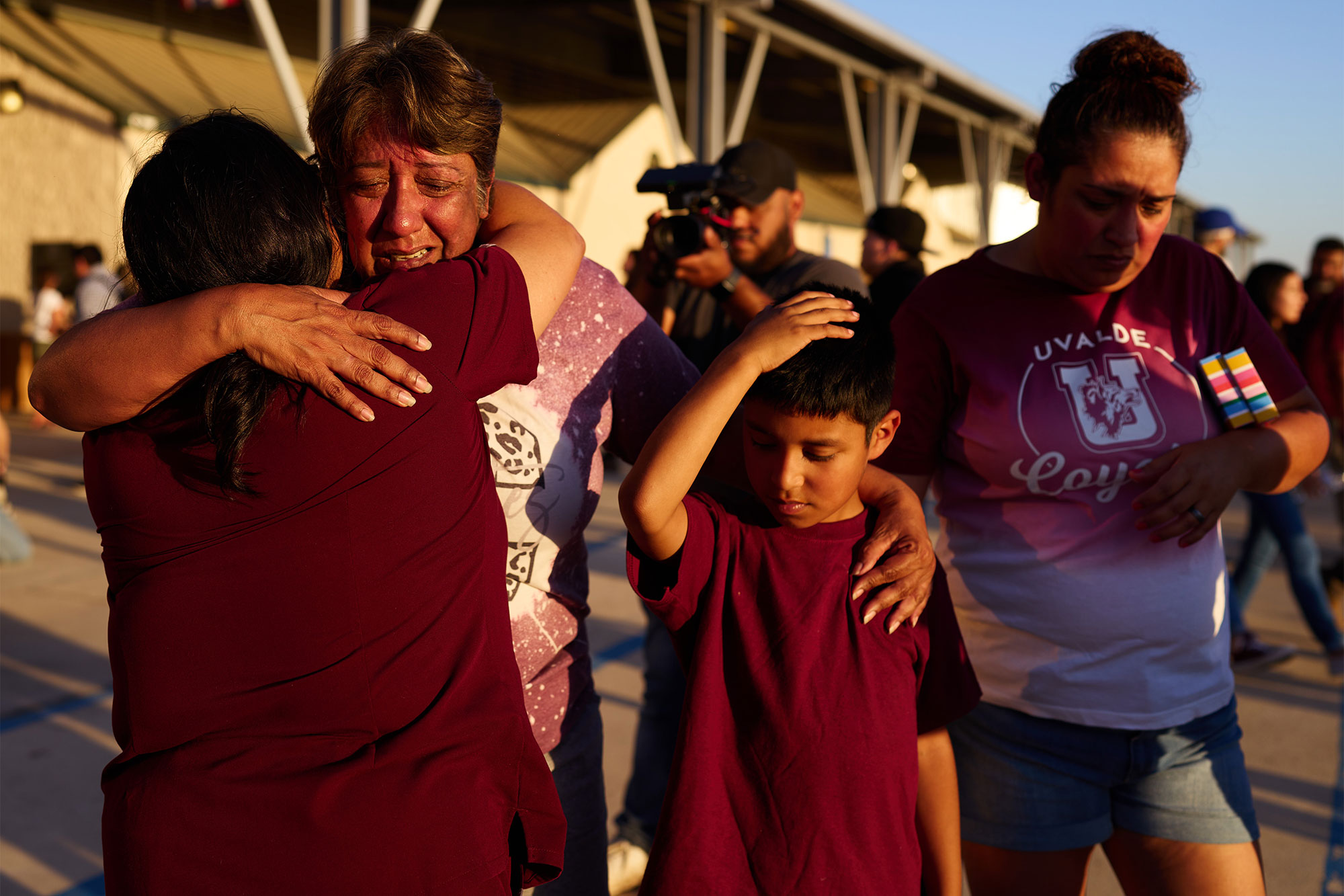 ‘Heal their little hearts and souls:’ Uvalde residents hold tearful prayer vigil